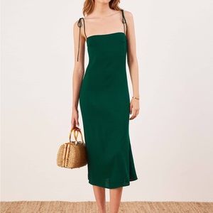 Reformation Emerald Dress